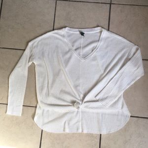 Wild fable oversized tie front thermal Sz XS